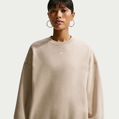 Nike Studio Fleece Medium Weight Women's Oversized Crew. Nike.com